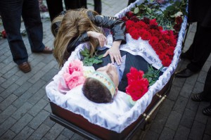 Funeral for victims of Odessa clashes