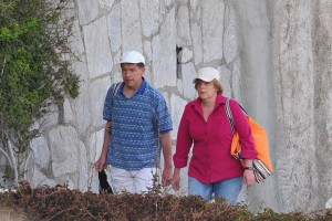 Exclusive German Chancellor Angela Merkel with her husband Joachim Sauer on holiday
