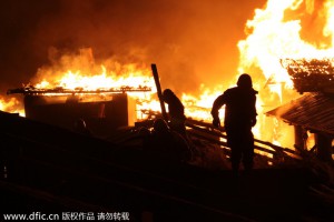 ჩინეთში აფეთქების ადგილას ხელახლა გაჩნდა ცეცხლი